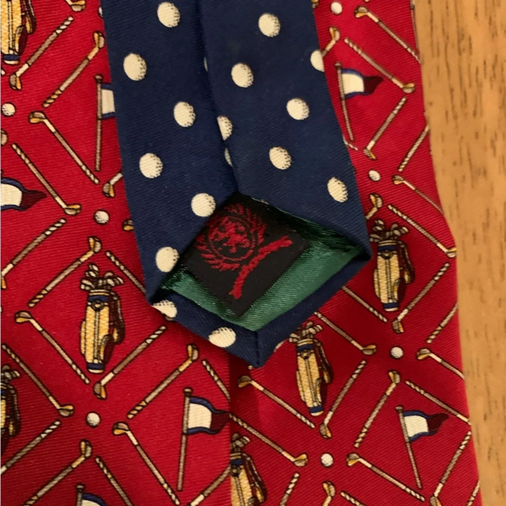 Tommy Hilfiger Golf Tie 100% Silk Made in USA
